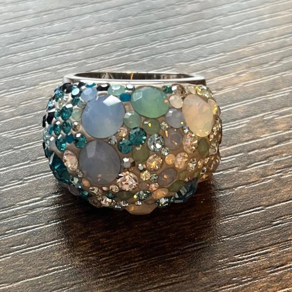 SWAROVSKI　Nirvana　Blue　Ring Swarovski Crystal Nirvana Ring 5474371 size 52, blue